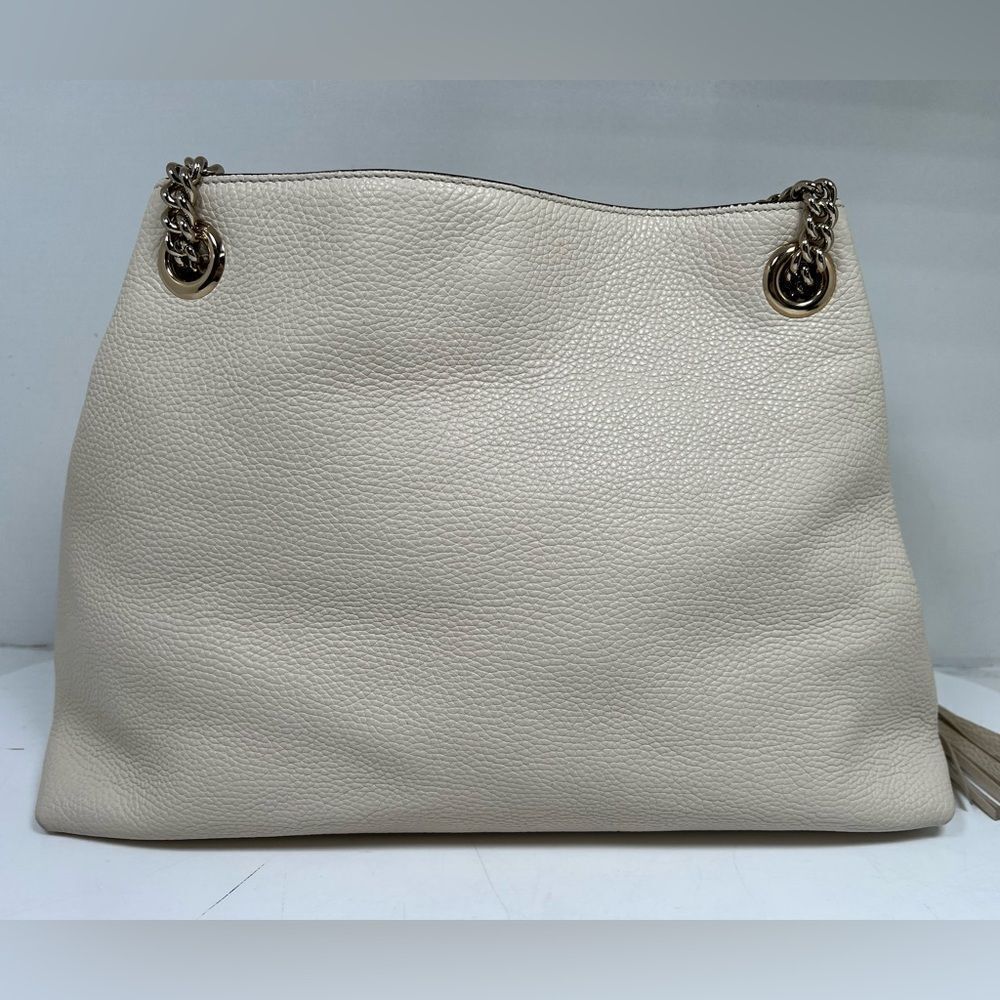 Gucci Soho Leather Medium ChainStrap Tote Ivory/off white - Picture 3 of 12
